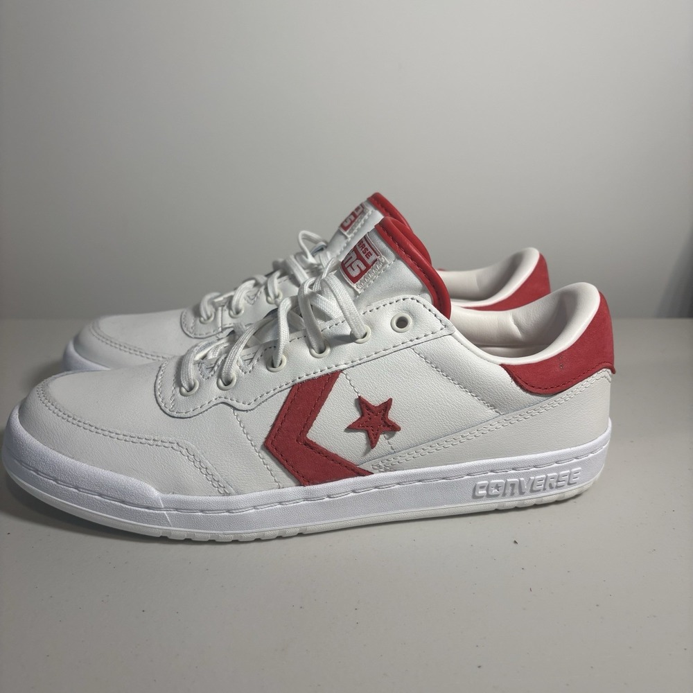 Converse Fastbreak Pro Low - Vintage White/ Red A10348C - Men's 8/Womens 9.5